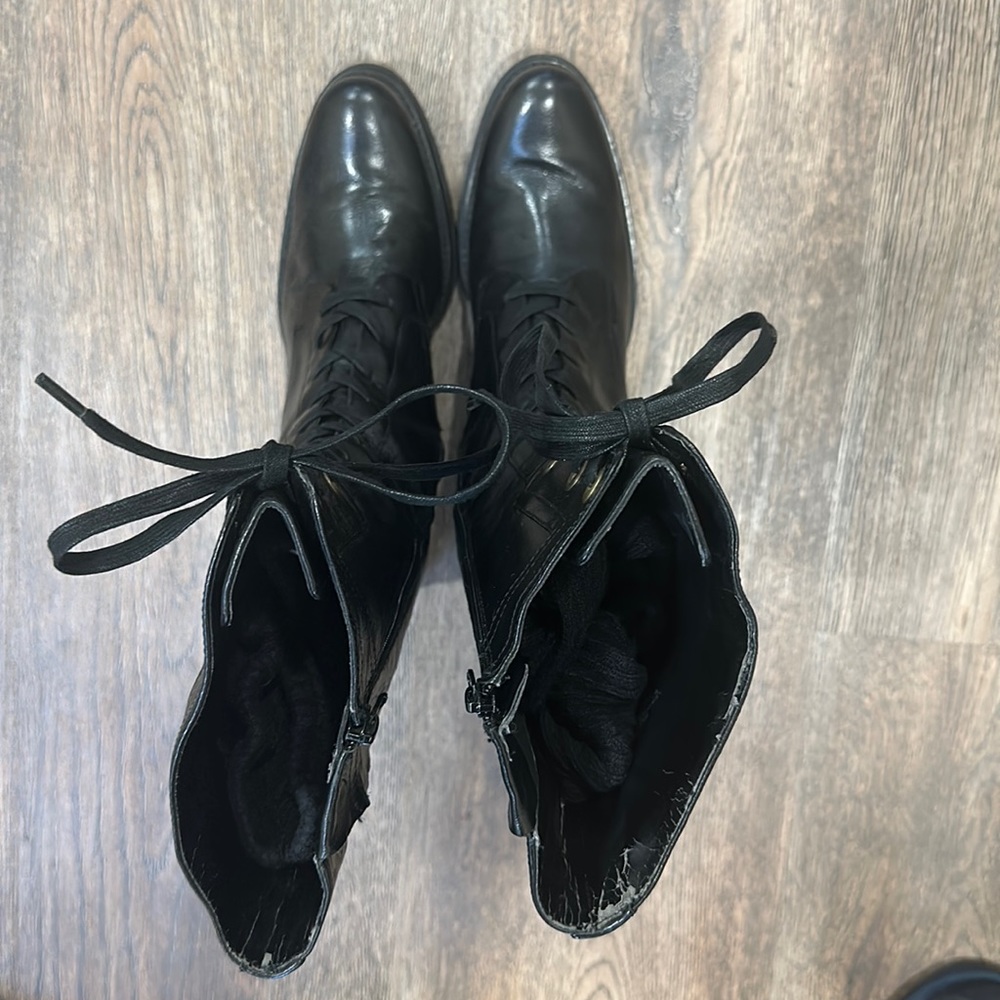 Nine West Black combat Boot